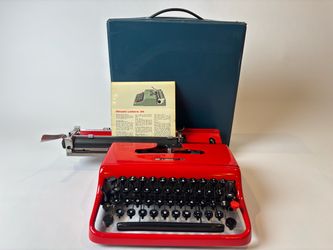 Olivetti letters 22 Ferrari Red
