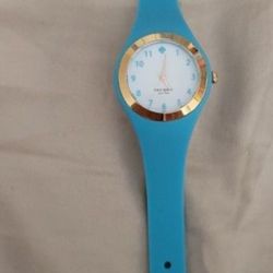 Kate Spade New York Women's Rumsey Blue  Silicone Watch 1yru0761 brand new