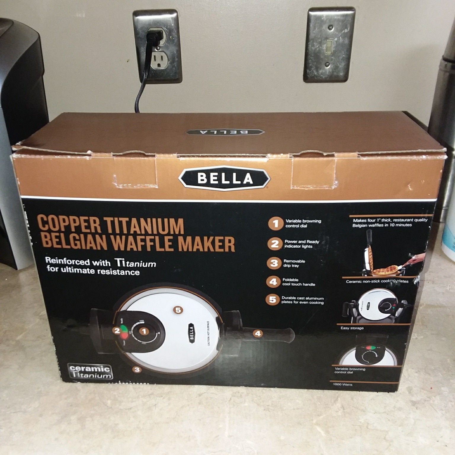 New Belgian waffle maker