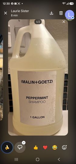 New Malin + Goetz peppermint shampoo 1 gallon. Conditioner $15