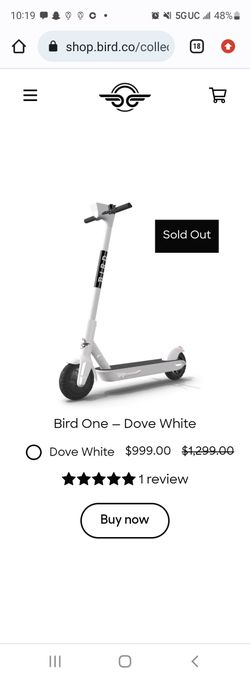 Bird One Scooter Like New