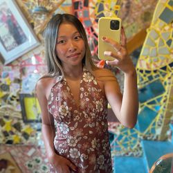 RSQ Retro Floral Halter Dress