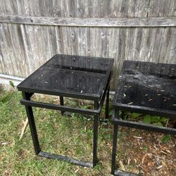 2 Glass End Tables