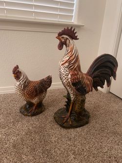 Rooster and hen