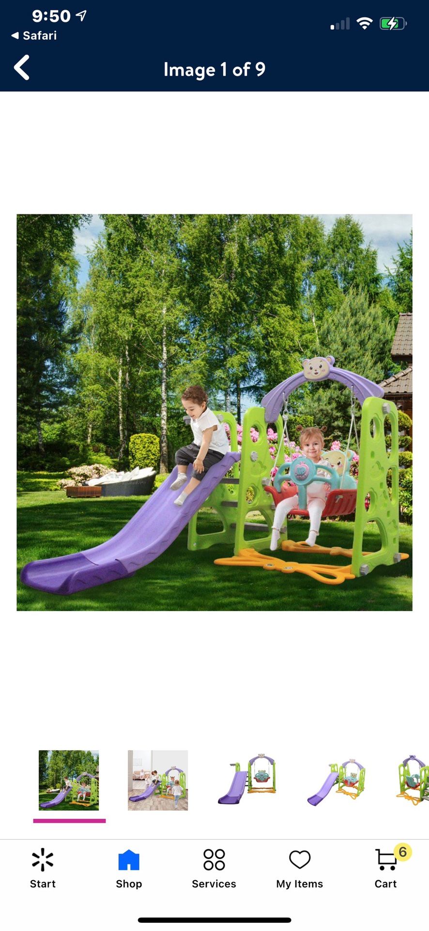 Slide And Swing Playset 