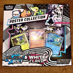Pokemon SV10.5 Black Bolt & White Flare Poster Collection  