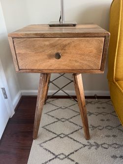 Wooden side table