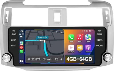 10.33" Car Stereo for Toyota 4Runner 2010-2019, Wireless CarPlay GPS Radio