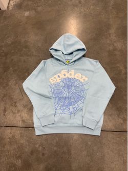 Sp5der Hoodie Light Blue