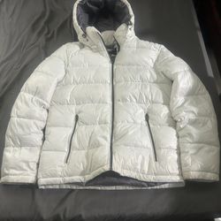 Guess White Puffer