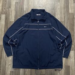 Vintage 2000s Nike Navy/White Windbreaker