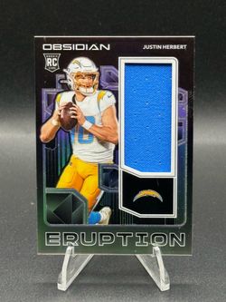 2020 Obsidian Eruption #RE4 Justin Herbert Patch RC #/100