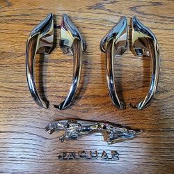 Jaguar 3.8S Door Handles Hood Ornament And Rear Emblem