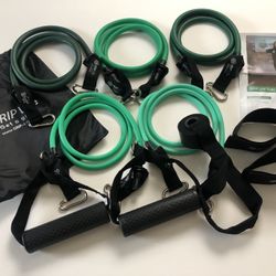 !NEW Home Cables Resistance Bands Set (stackable 150lbs & hypoallergenic) 