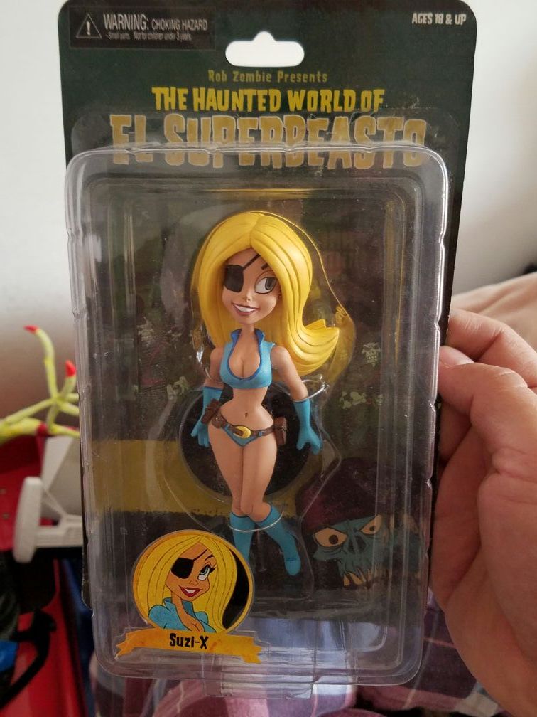 SUZI-X from ROB ZOMBIE "The Haunted World Of El SuperBeasto" FIGURE