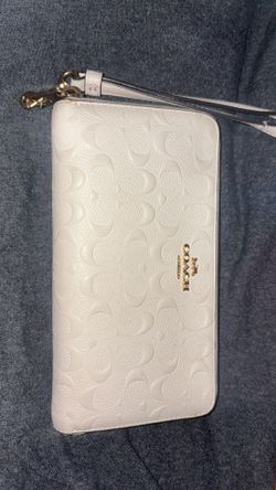 Cream Coach wallet