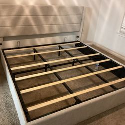 Brand new 1 time use king bed frame 