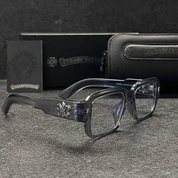 Chrome heart glasses