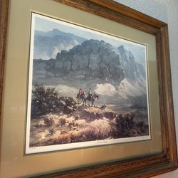 Olaf Wieghorst  “Arizona Range” Lithograph