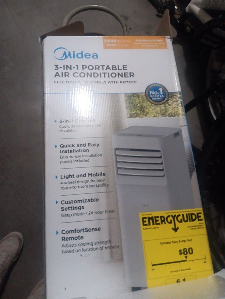 Midea 3 In 1 Portable Air Conditioner With Remote