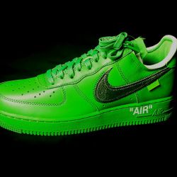Air Force 1 Low Off White Green Spark Size 8.5