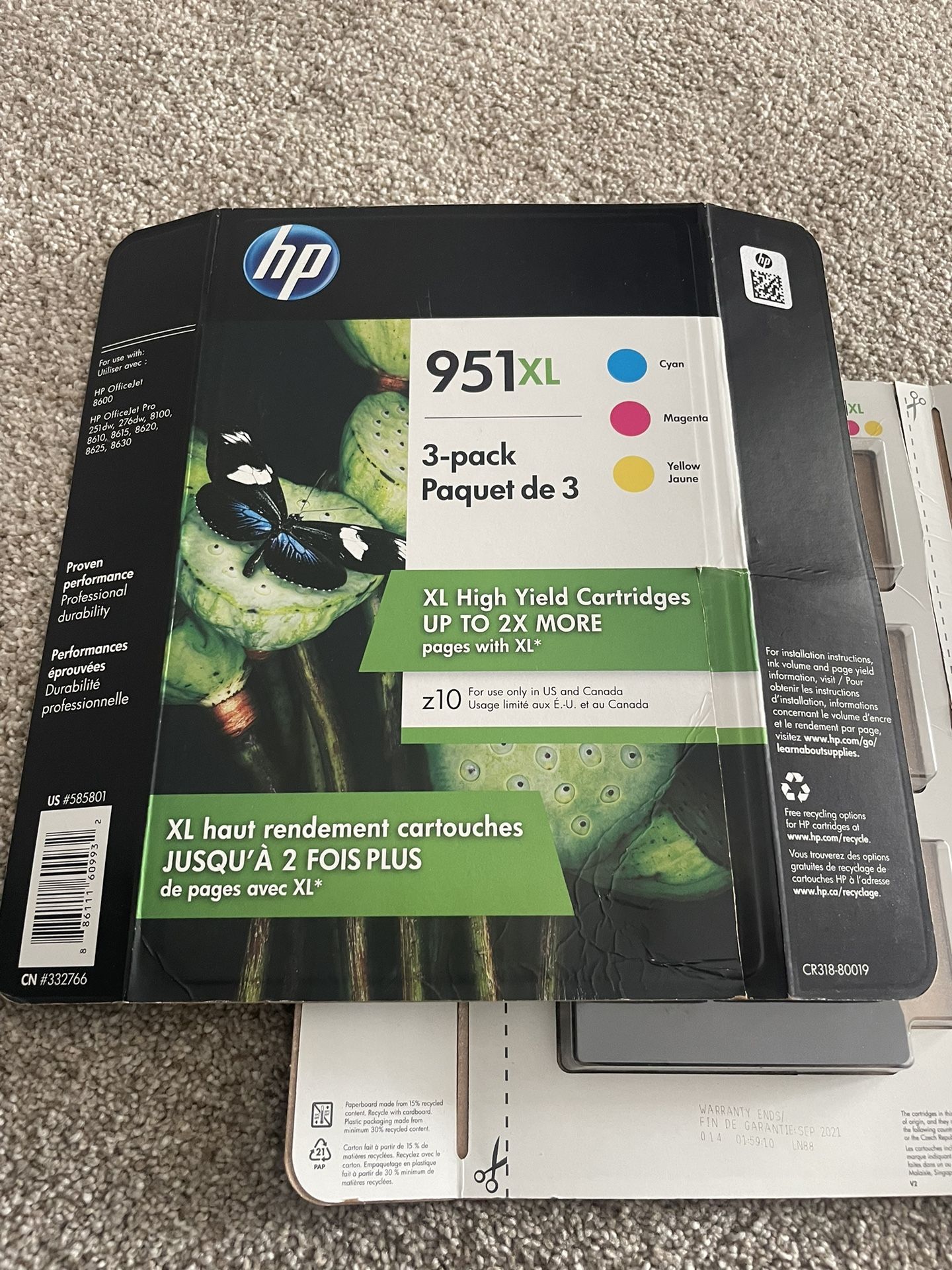 HP Ink 951XL 3 Pack  - BRAND NEW!