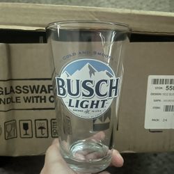 Busch Light 16oz Pint Glasses