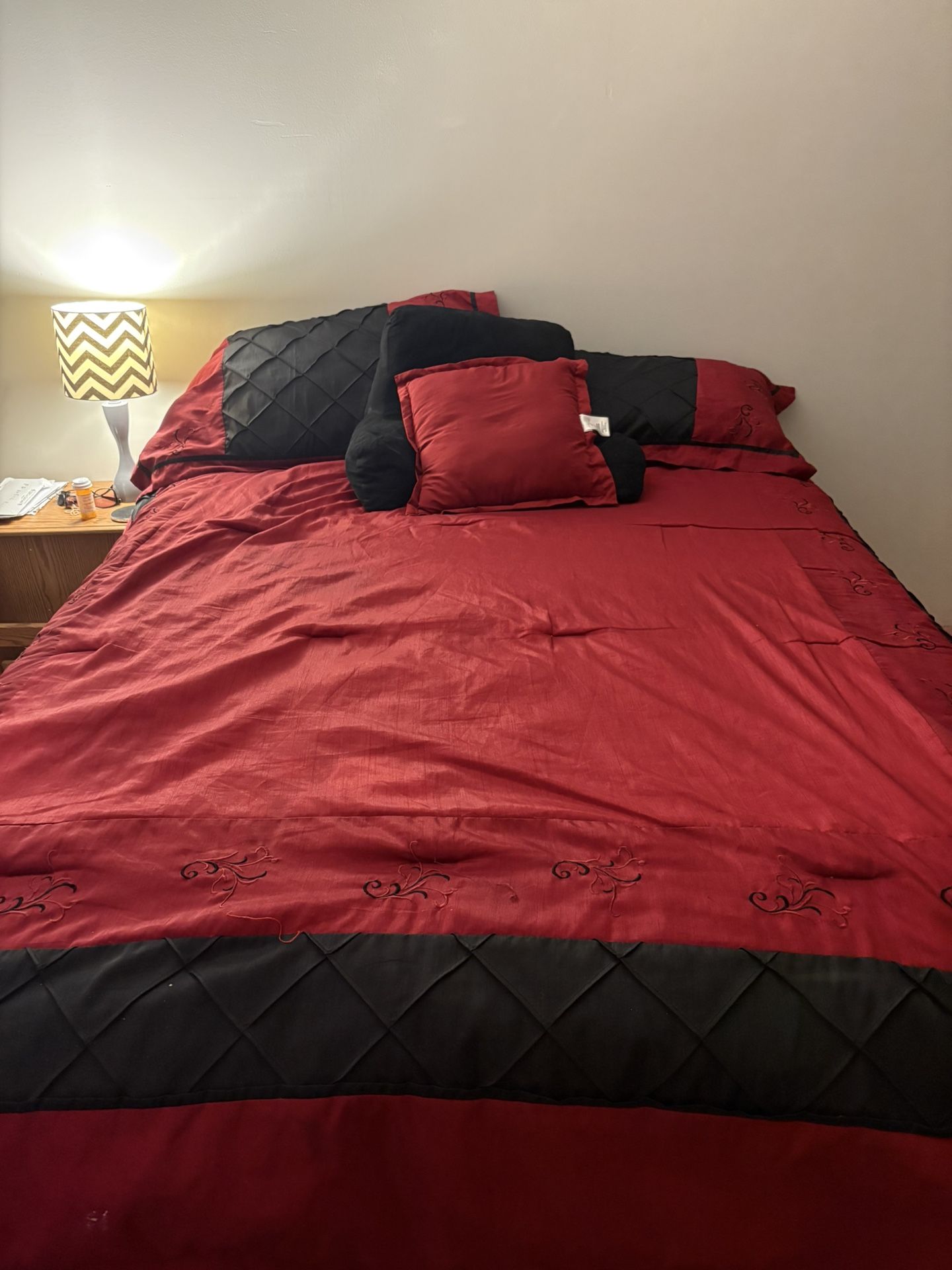 Queen Bedding And Curtains