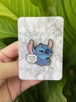 Resting Stitch Face Disney Fantasy Pin