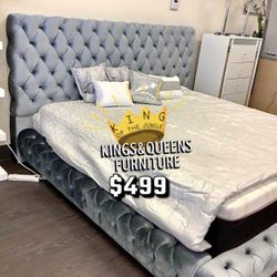 New Queen Bed Frame With Mattress 