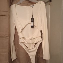 Women's White Bodysuit 