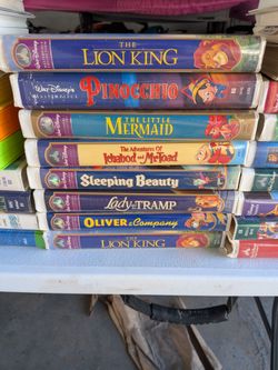 Disney Masterpeice Collection and other VHS Lot