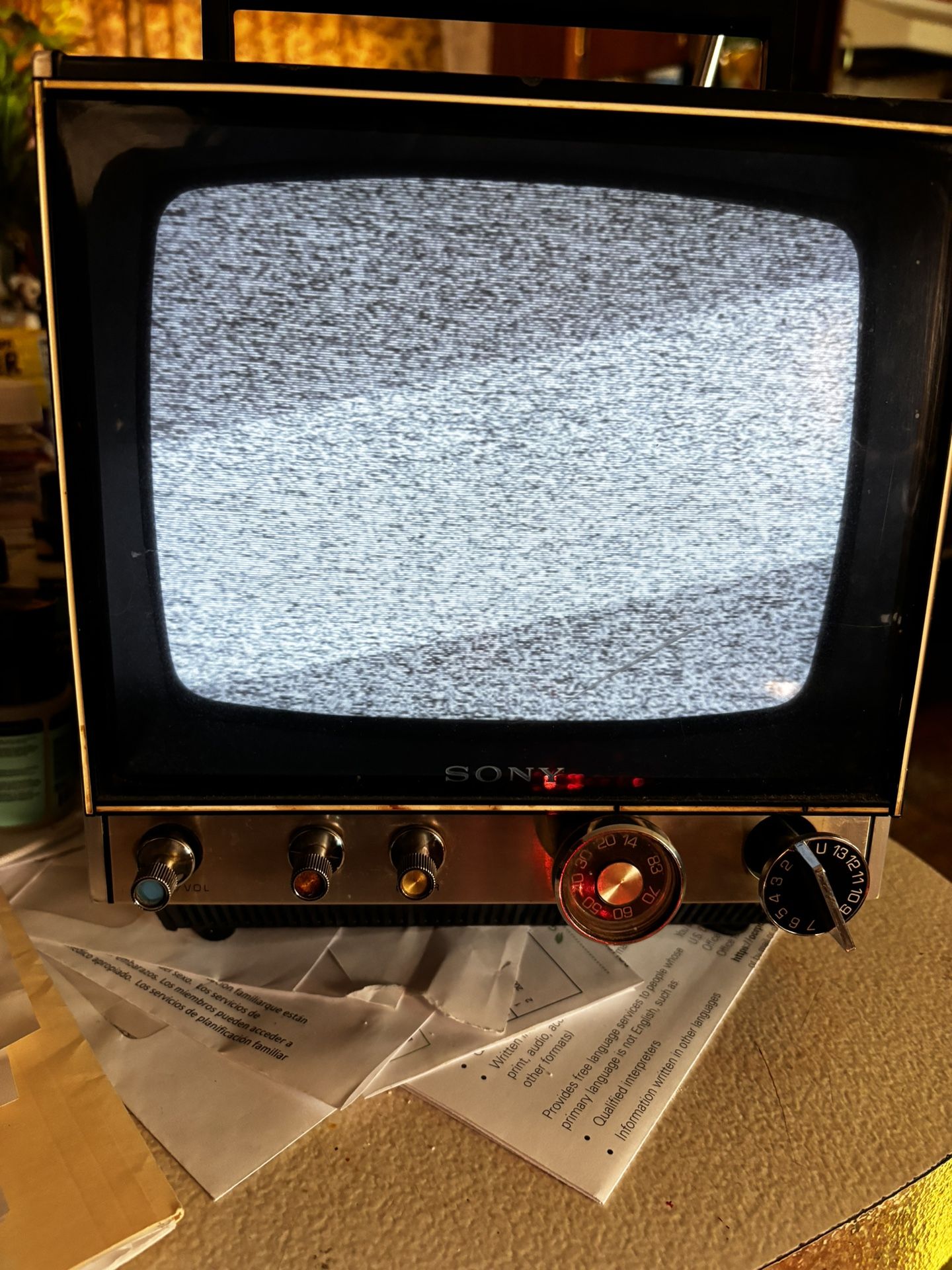 Sony 1970’ Vintage Portable Tv