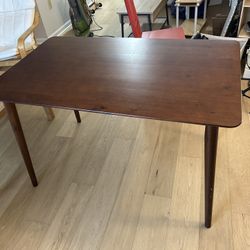 ZINUS Jen 47 Inch Dining Table, Solid Wood Kitchen Table, Espresso