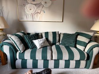 Sofa and matching Loveseat and Leather recliner