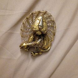 Vintage Sleepy Lion Pendant