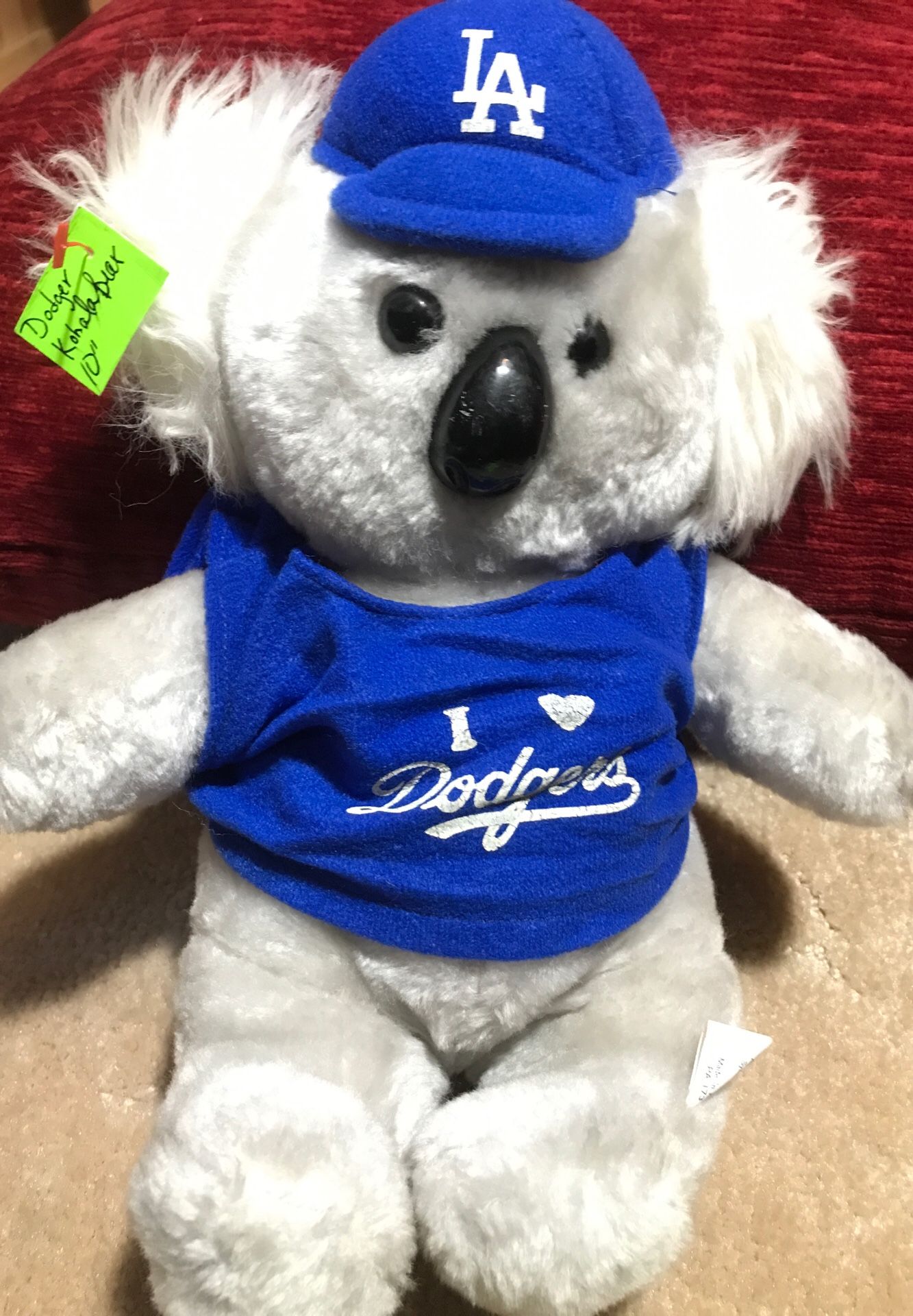 10” Dodger koala bear stuffed animal$7.00