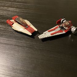 two lego star wars ships