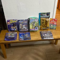 14 Baseball collectibles figures And Baseball Cards