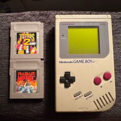Nintendo Game Boy with 2 Games Original OEM
