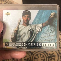 Top prospect Upper deck Derek Jeter card