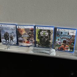 PS5 Games (GOD OF WAR, AVATAR QUEST FOR BALANCE, COD: MW2, SACKBOY A BIG ADVENTURE, MADDEN 24)