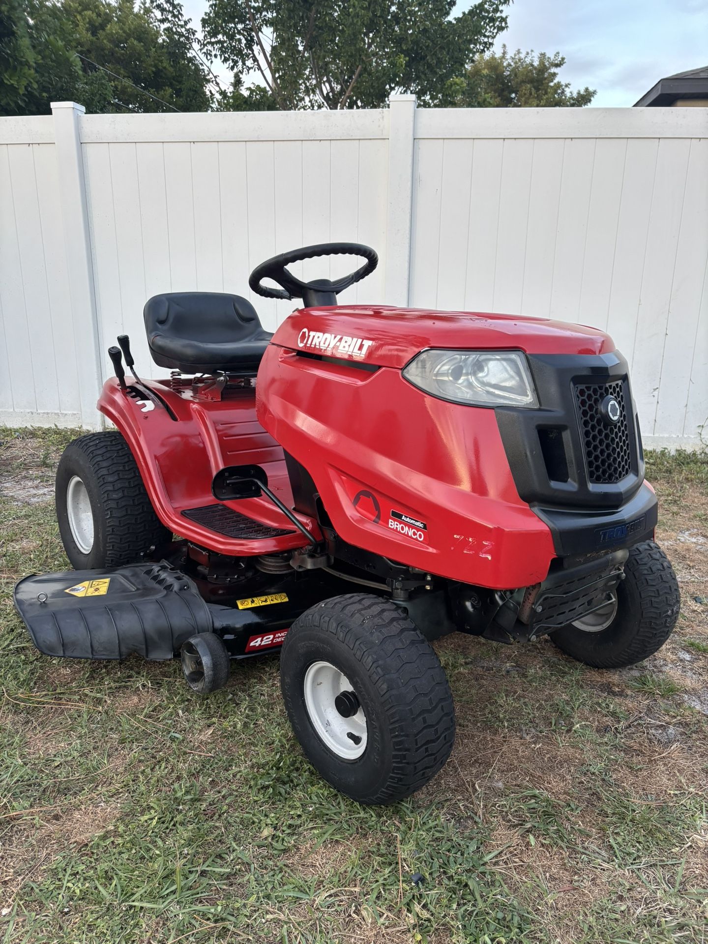 Troybilt Bronco Riding Lawn Mower