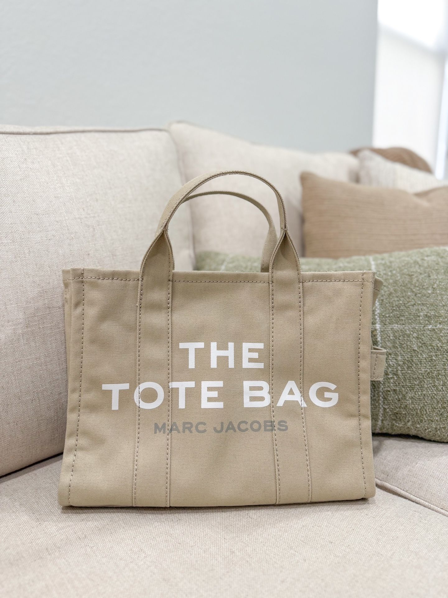 Beige/Nude Marc Jacobs Small Canvas Tote Bag