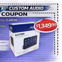 Alpine ILX-F509 Single Din 9" Touchscreen System Wireless Apple Carplay Android Auto YouTube Netflix Hdmi 🚨 Payment Options Available 🚨 No Credit Ne