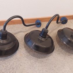 16in Diameter Black Barn Sconces (3 Total - $25 each)