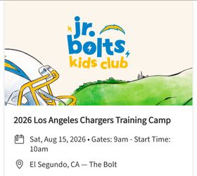 Chargers training camp kids event