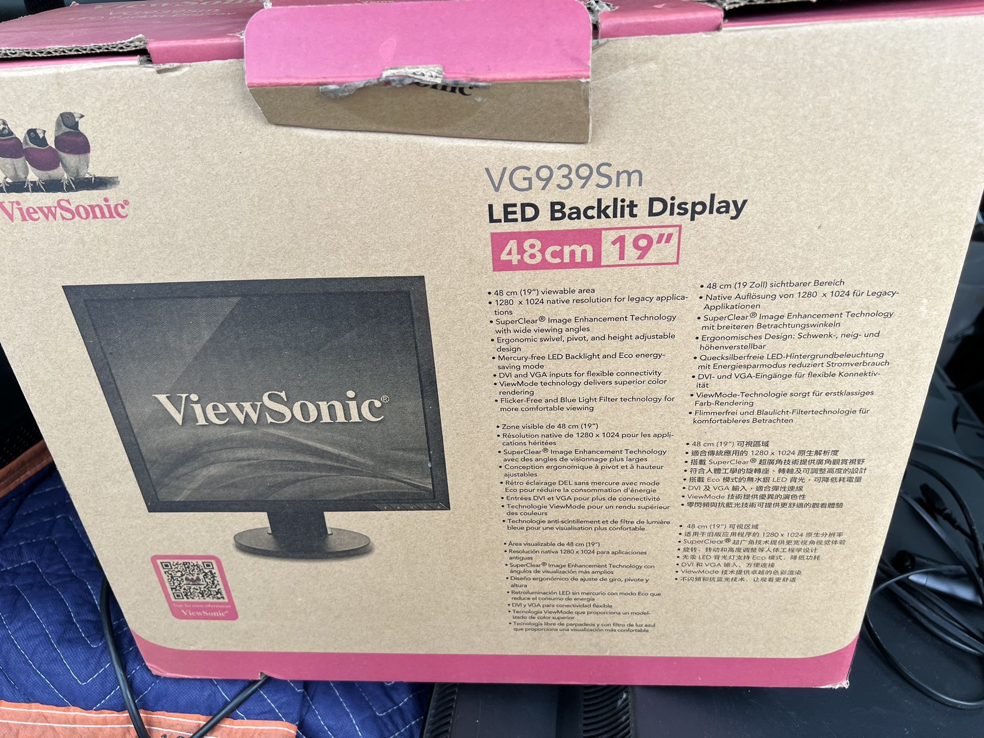 19" Viewsonic VG939SM MONITOR