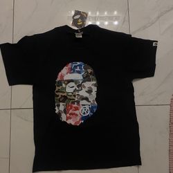 BAPE ABC Camo Crazy Big Ape Head Tee 
