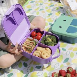 Plastic Bento Lunch Boxes for Kids - Big Kids Lunch Containers for